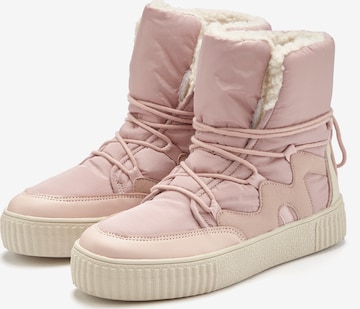 LASCANA Snowboots in Roze