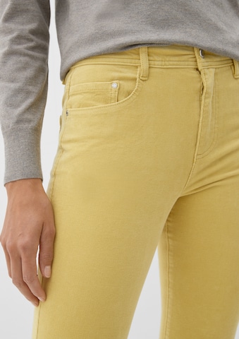 s.Oliver Slimfit Broek in Geel