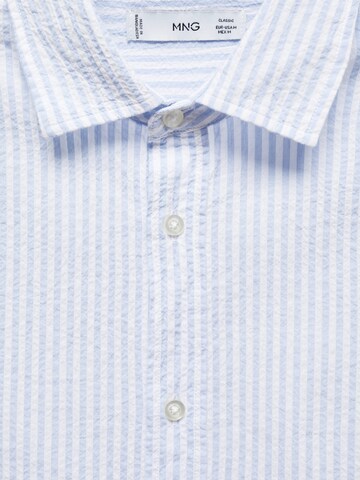 MANGO MAN Regular fit Button Up Shirt 'ROUX' in Blue