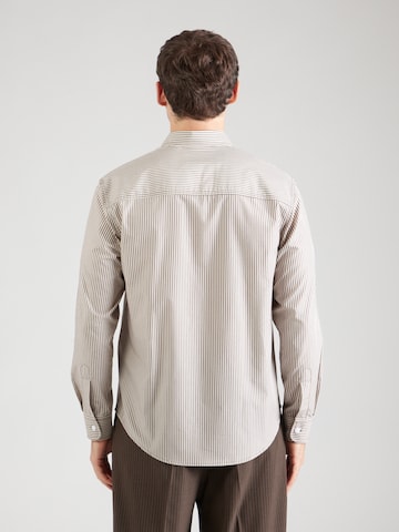 NN07 Regular Fit Hemd 'Quinsy' in Braun