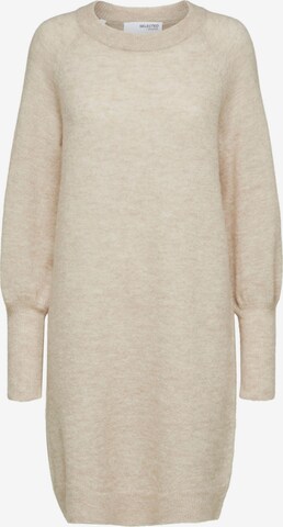 SELECTED FEMME Knit dress 'Lulu' in Beige: front