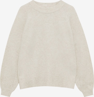 Pull&Bear Sweater in White: front