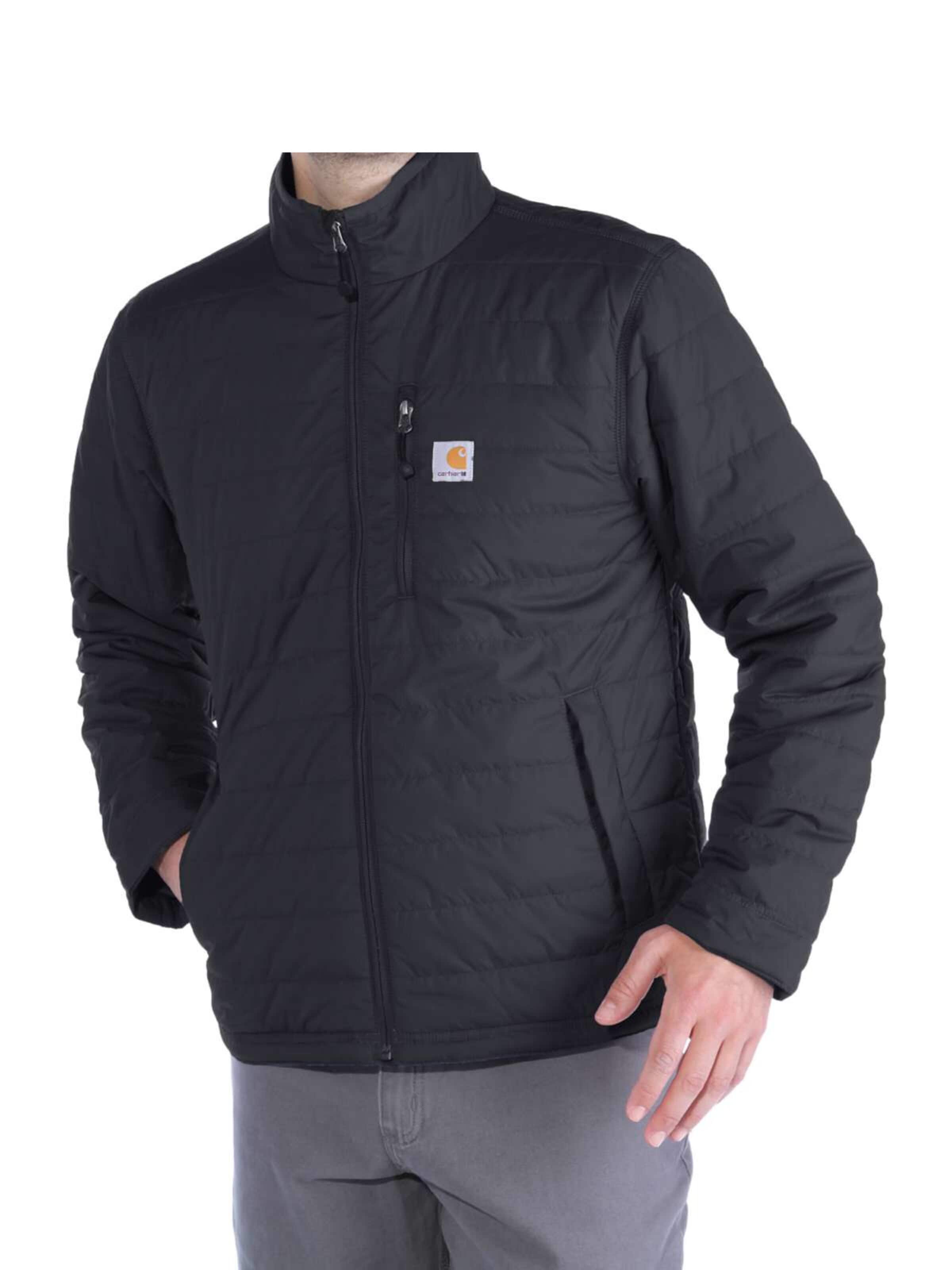 Carhartt WIP Fleece Jacket 'Jacke Gilliam in Schwarz' in Black: front