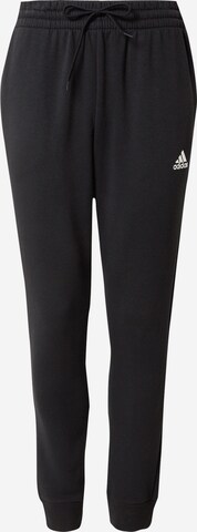 Effilé Pantalon de sport 'Essentials' ADIDAS SPORTSWEAR en noir : devant