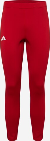 ADIDAS PERFORMANCE Skinny Sporthose 'ADIZERO' in Rot: predná strana