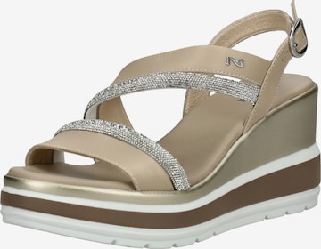 Sandalo di Nero Giardini in beige: frontale