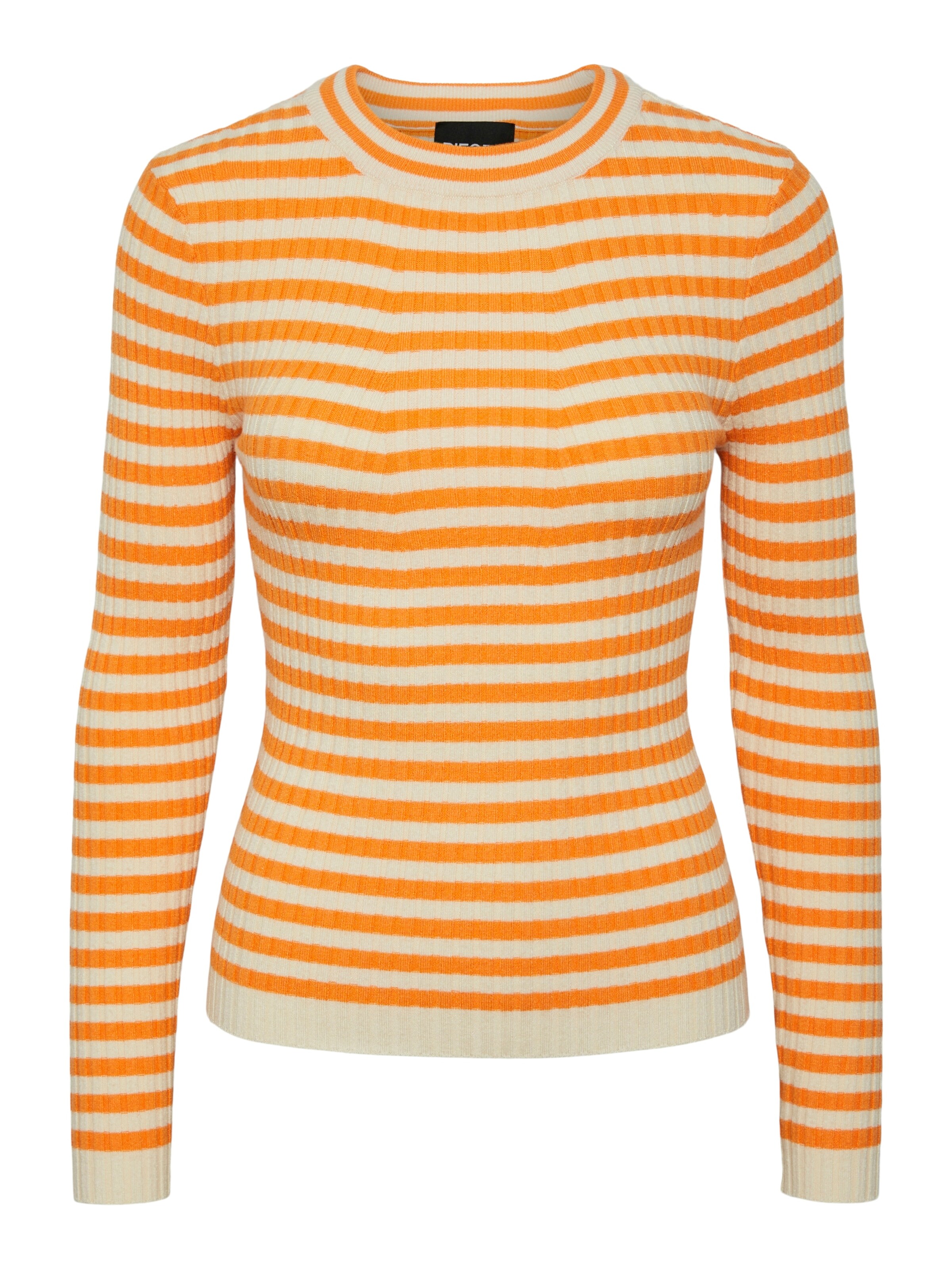 Pullover 'Crista' di PIECES in arancione: frontale