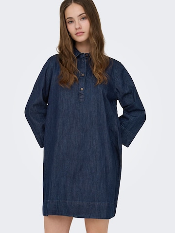 Robe-chemise 'ONLAMARI' ONLY en bleu
