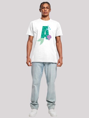 F4NT4STIC Shirt 'Disney Alphabet A Is For Ariel' in Wit
