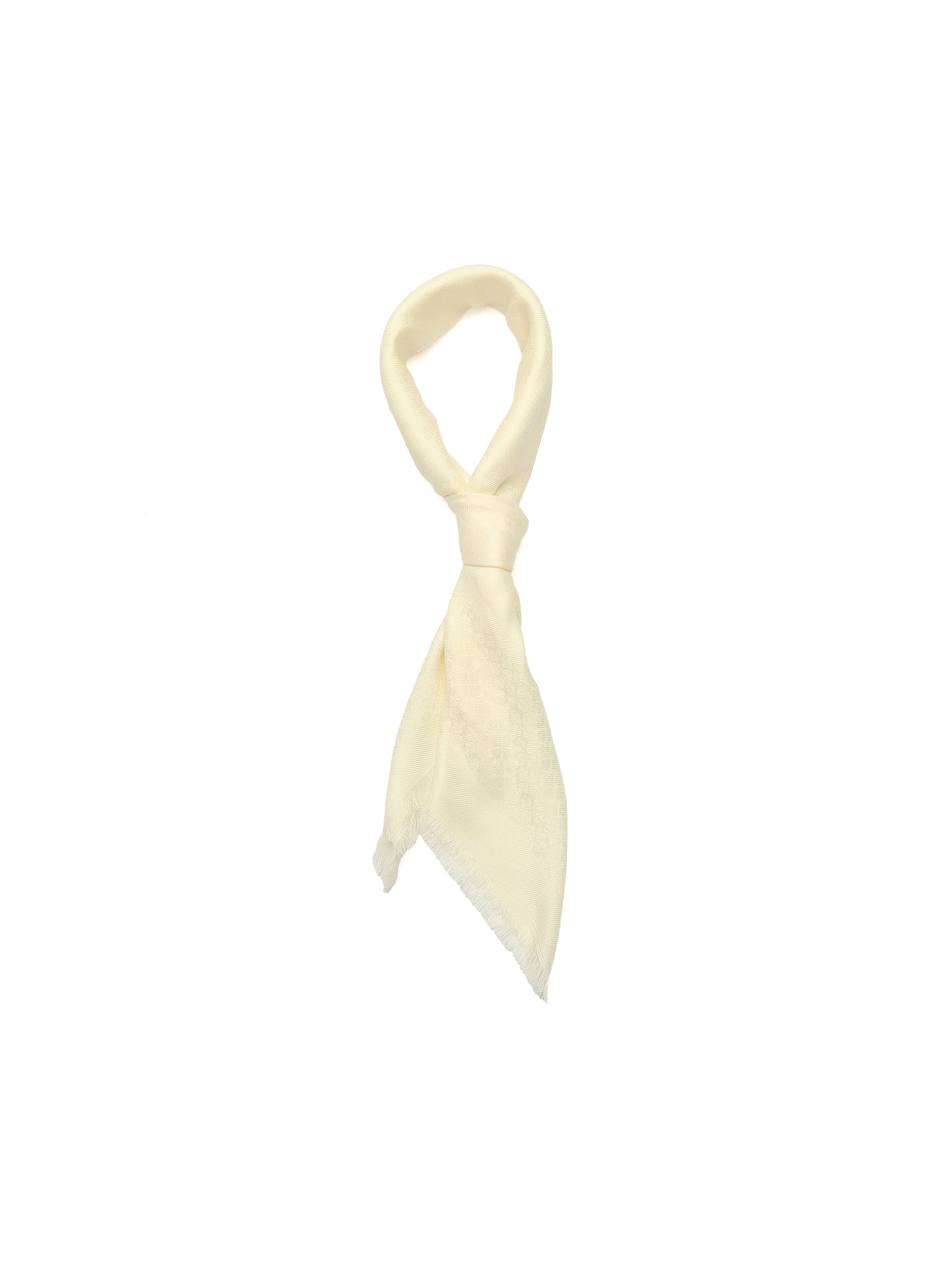 Écharpe 'Flower Yarndye' Kate Spade en blanc