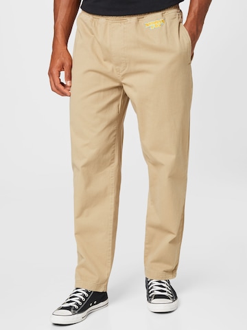 HOMEBOY Trousers in Beige: front