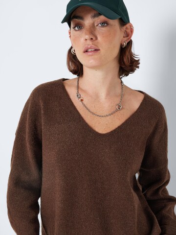 Pull-over 'SON' Noisy may en marron