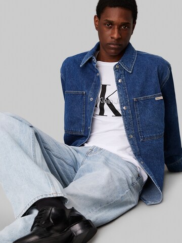 Calvin Klein Jeans Regular fit Overhemd in Blauw