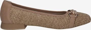 CAPRICE Ballet Flats in Brown