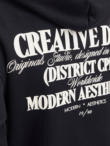 JACK & JONES Sweatshirt 'JWHROXBURY' in Schwarz