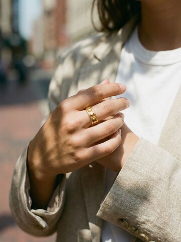 Nemomatheo Ring 'Sunflower - Offener Blumenring' in Gold