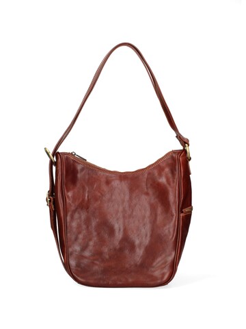 Borsa a spalla 'Borsa a Spalla Donna Vera Pelle Vacchetta - Chiusura Zip' di I Fratelli in marrone