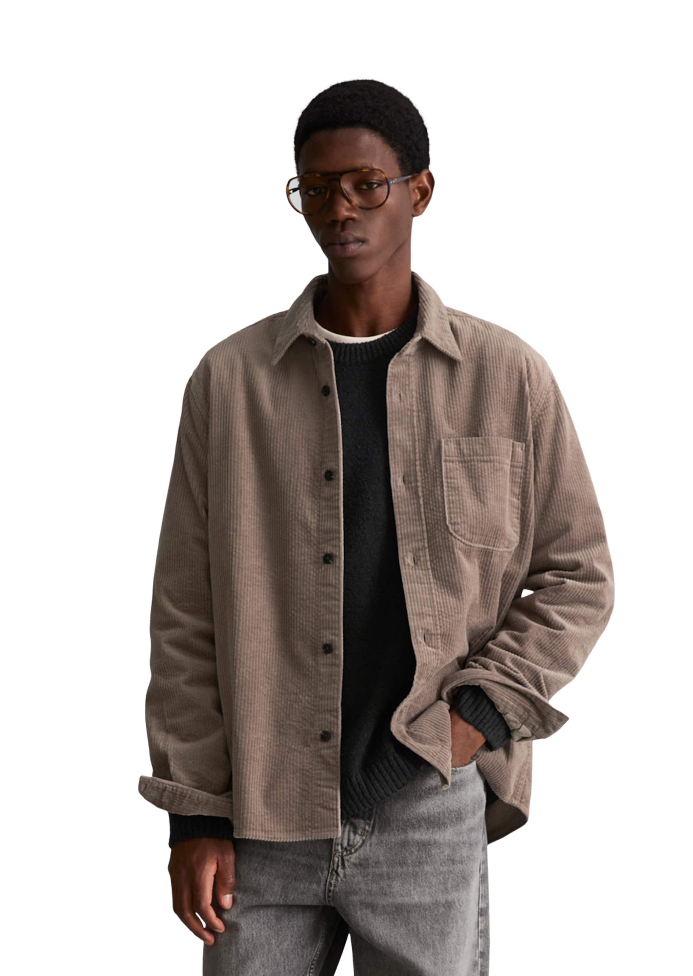 Marc O'Polo DENIM Comfort fit Overhemd in Bruin: voorkant