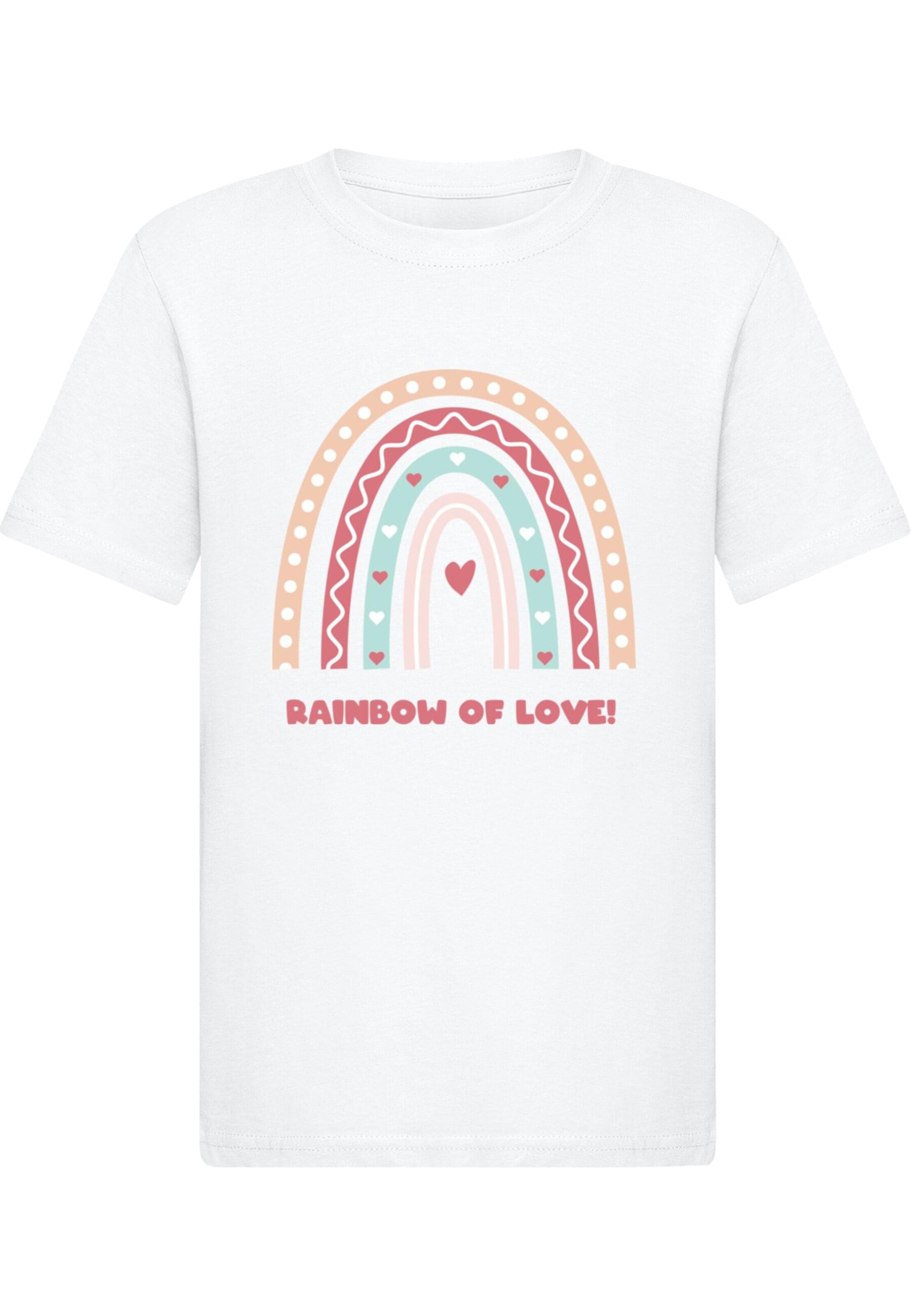 T-Shirt 'Rainbow of Love' Merchcode en blanc : devant