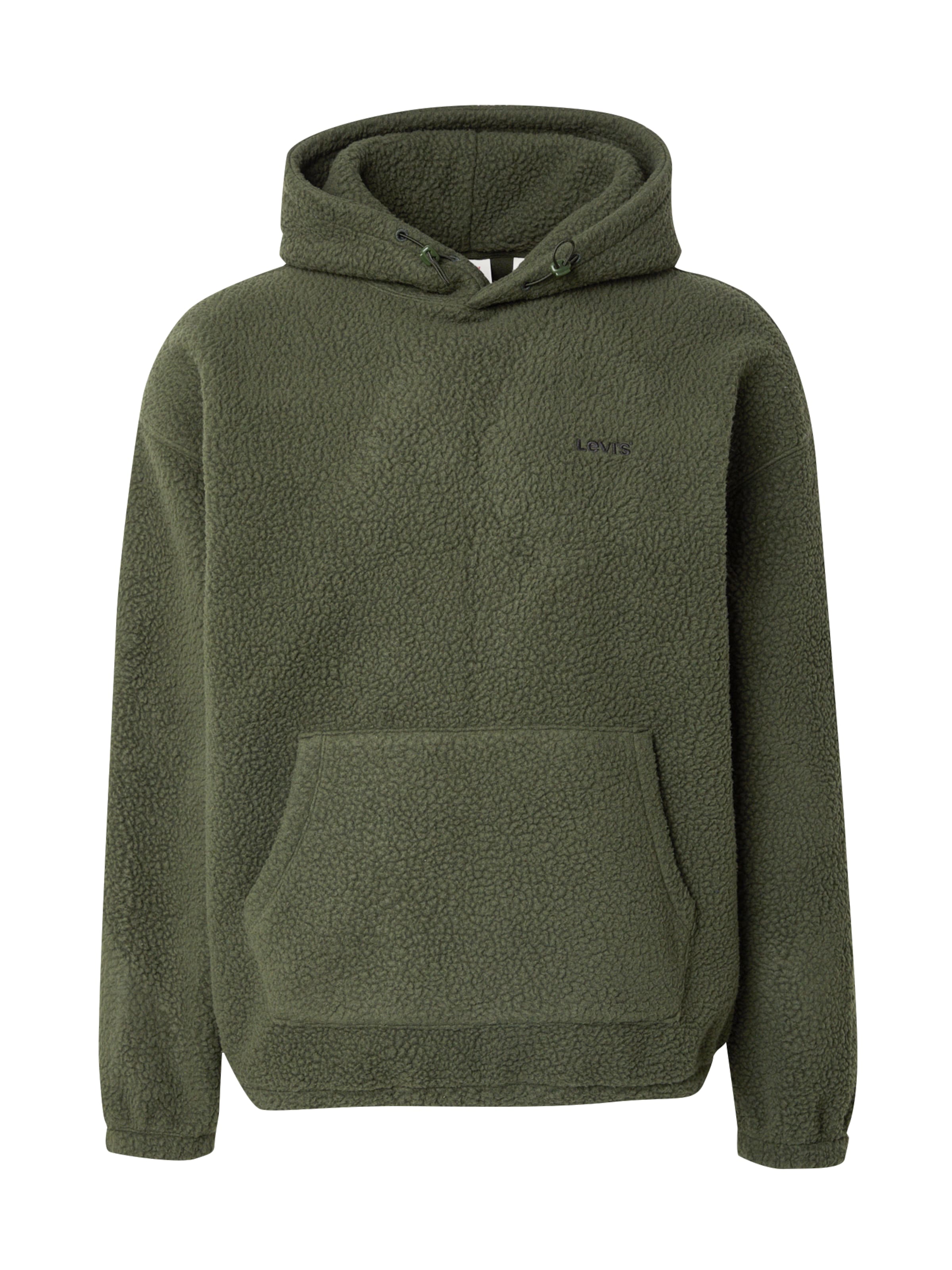 LEVI'S ® Majica 'Cozy Up Hoodie' | zelena barva: sprednja stran