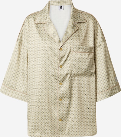 Karo Kauer Bluse i beige / khaki / mint / hvid, Produktvisning