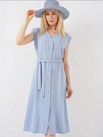 Bigdart - Vestido em azul: frente