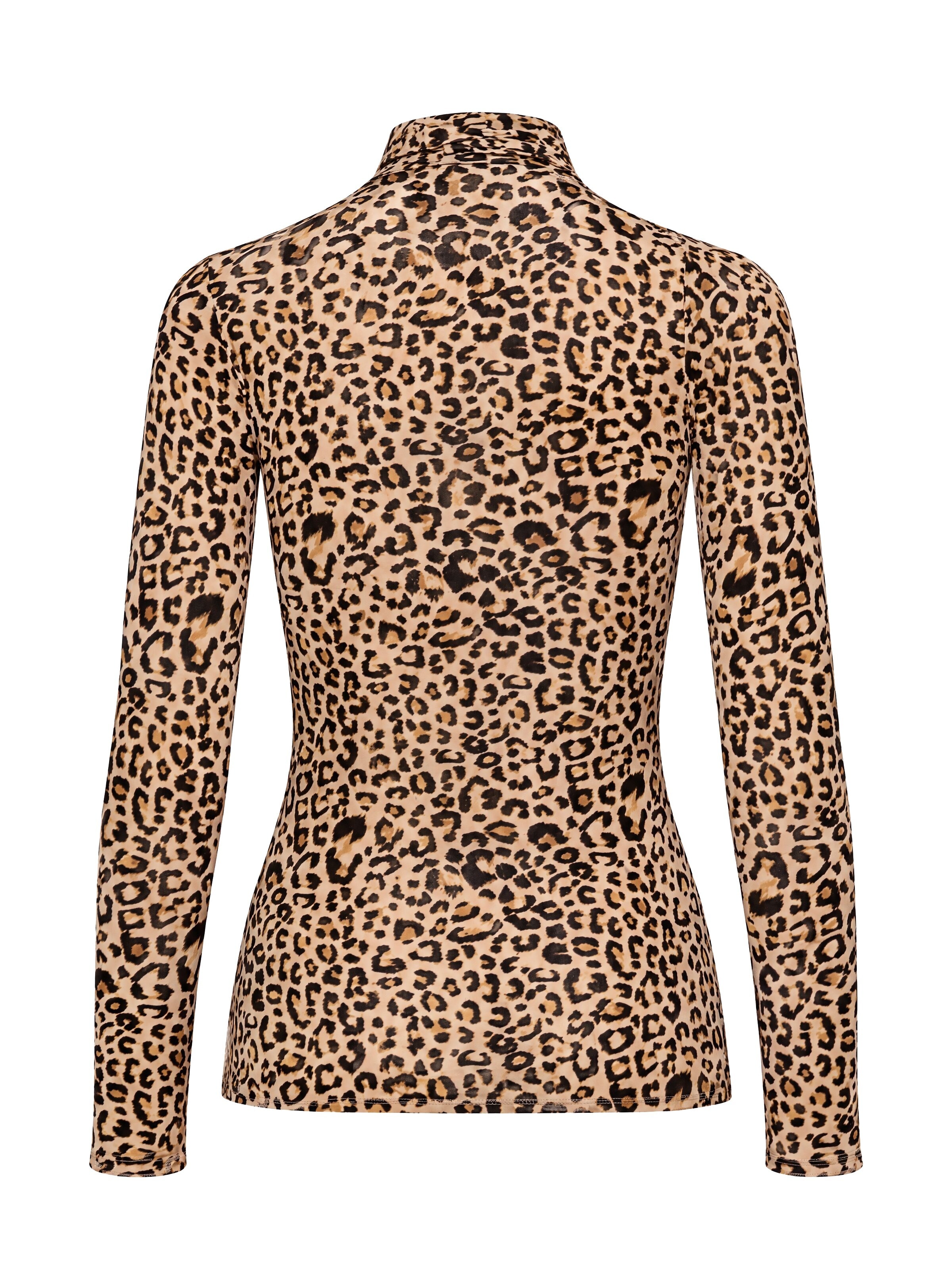 Maillot de corps 'Dolcevita Lungo Cashmere Modal Fantasia Animalier Beige' Ciocca en beige