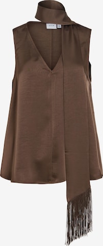 Camicia da donna di VILA in marrone: frontale