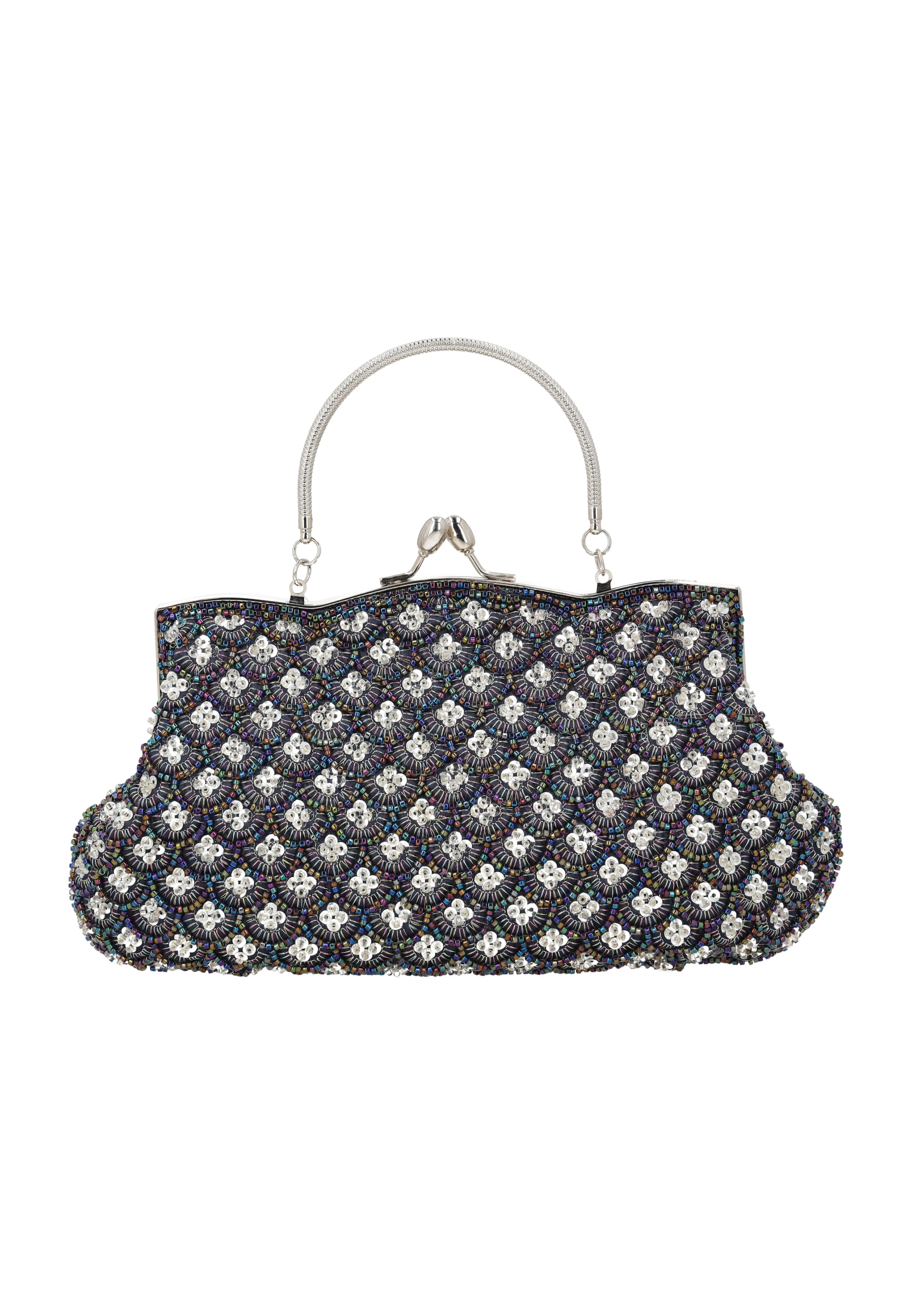 Usha - Bolso de noche en azul: frente