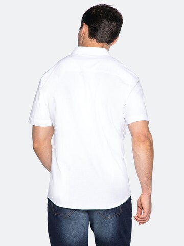 Threadbare - Ajuste regular Camisa 'Inferno' en blanco
