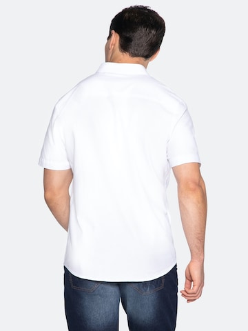 Threadbare Regular fit Button Up Shirt 'Inferno' in White