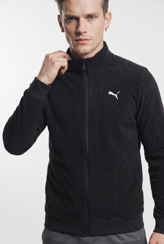 PUMA Funktionele fleece-jas 'Essentials' in Zwart