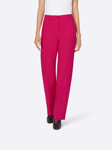 heine Regular Trousers 'Marlene' in Pink: front