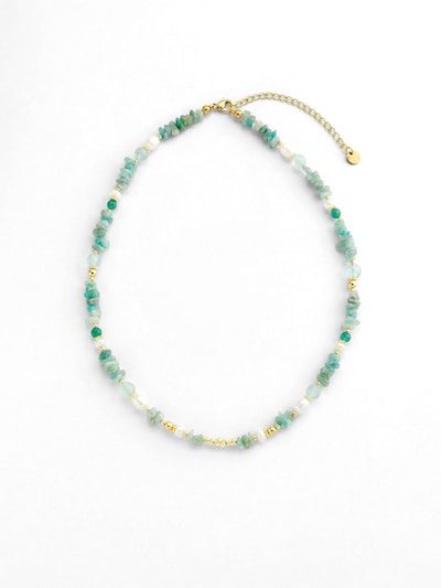 Nemomatheo Kette 'Aqua Libera – Steinchip-Perlenkette'‌‌‌‌‌ in gold, Produktansicht