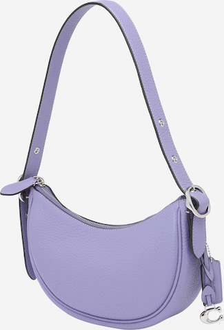 Sac bandoulière COACH en violet : devant