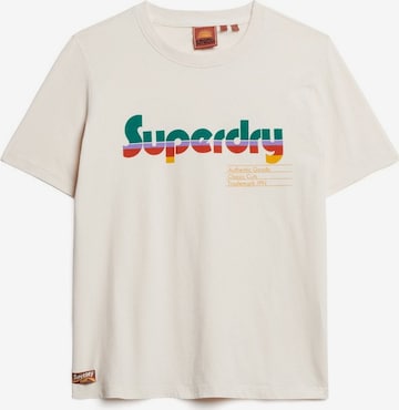 T-shirt Superdry en beige : devant