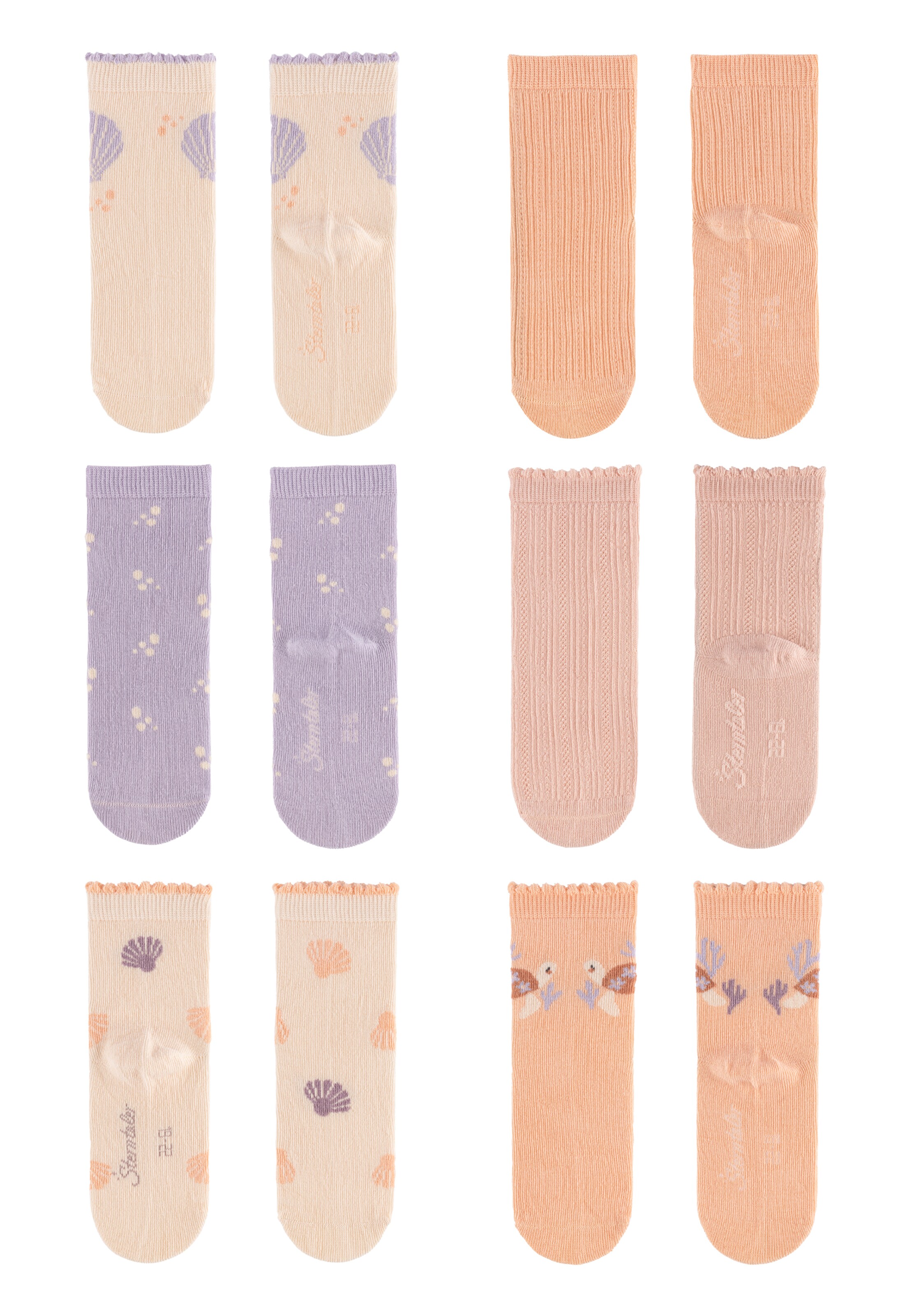 STERNTALER Socks 'Muscheln' in Purple