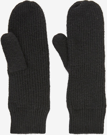 PIECES Mittens in Black: front