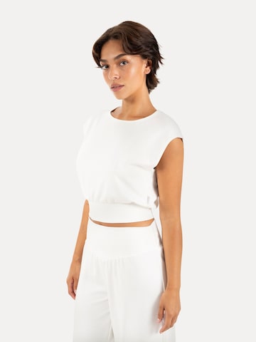 T-shirt ' Jorina ' Smilodox en blanc