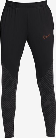 NIKE Slim fit Workout Pants 'Strike' in Black: front