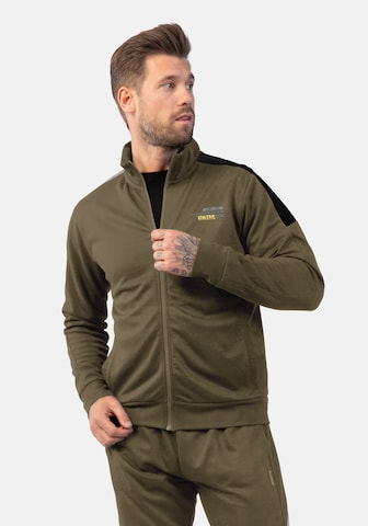 Veste de survêtement 'Spencer' Hero en vert : devant