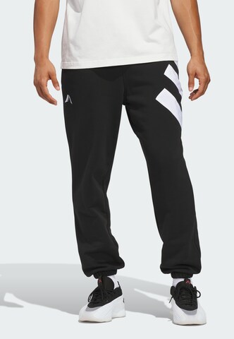 ADIDAS PERFORMANCE Loose fit Sports trousers 'Anthony Edwards Foundation' in Black: front