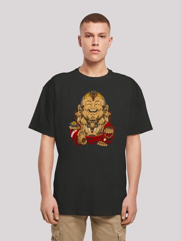 T-Shirt 'Happy Cyber Buddha CYBERPUNK STYLES' F4NT4STIC en noir : devant