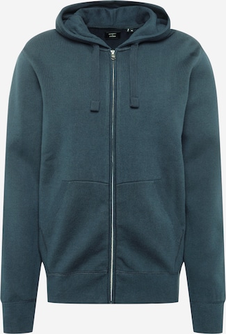 Veste de survêtement Superdry en bleu : devant