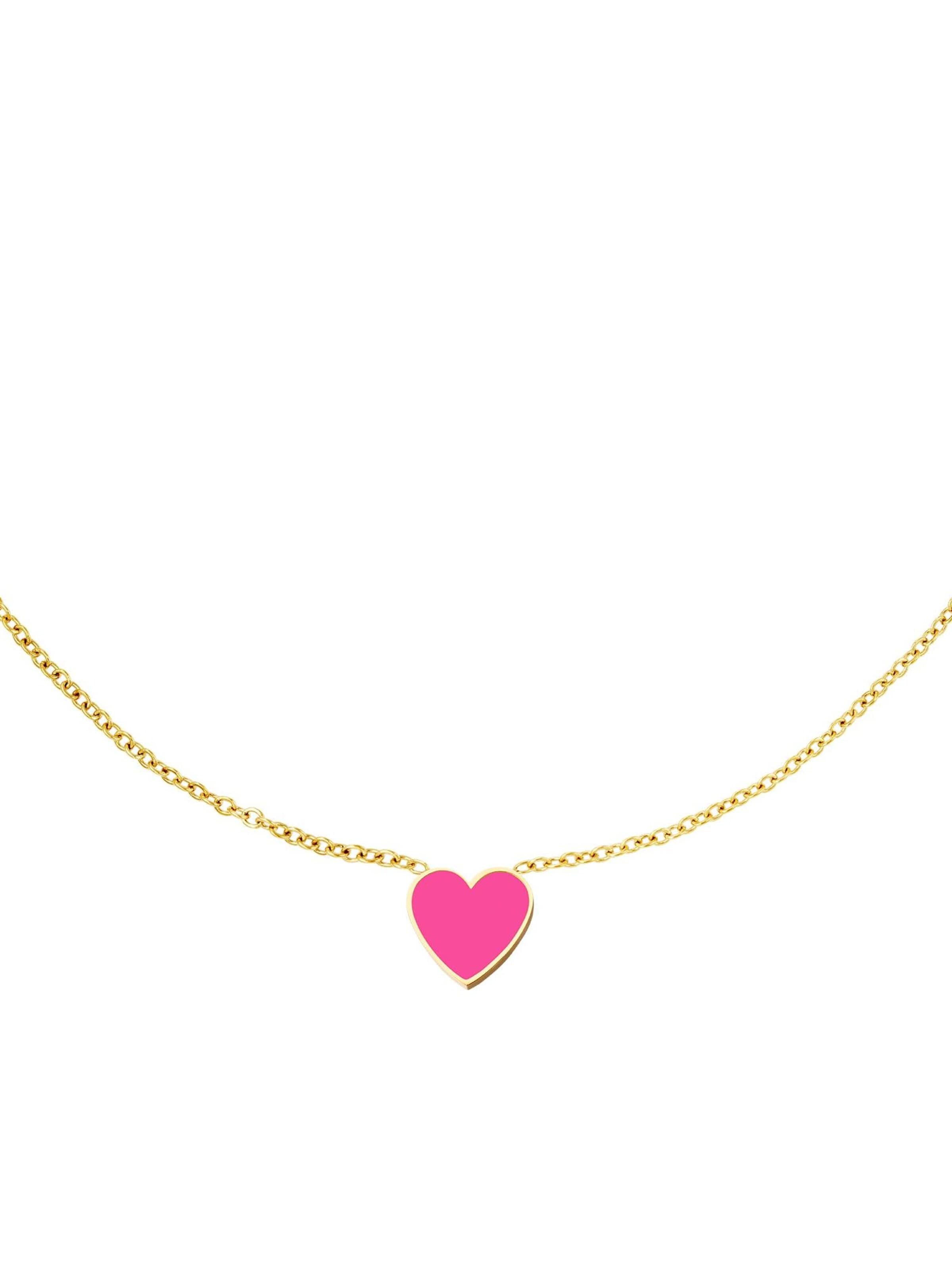 Chaîne 'HAPPY HEART' Cala Rose en rose