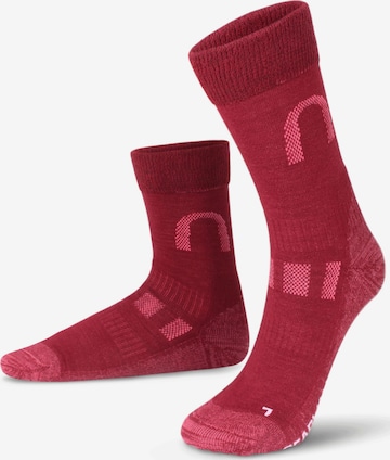 normani Athletic Socks 'Melton' in Red: front