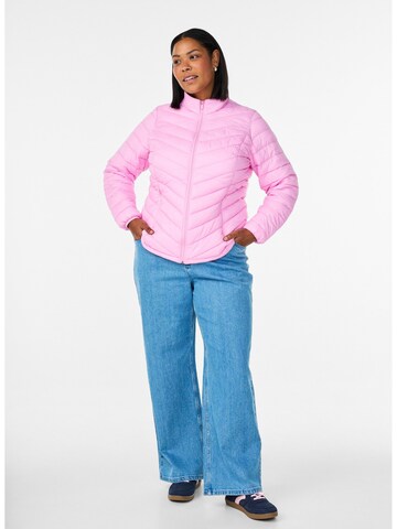 Zizzi Зимняя куртка 'CASALLY' в Ярко-розовый