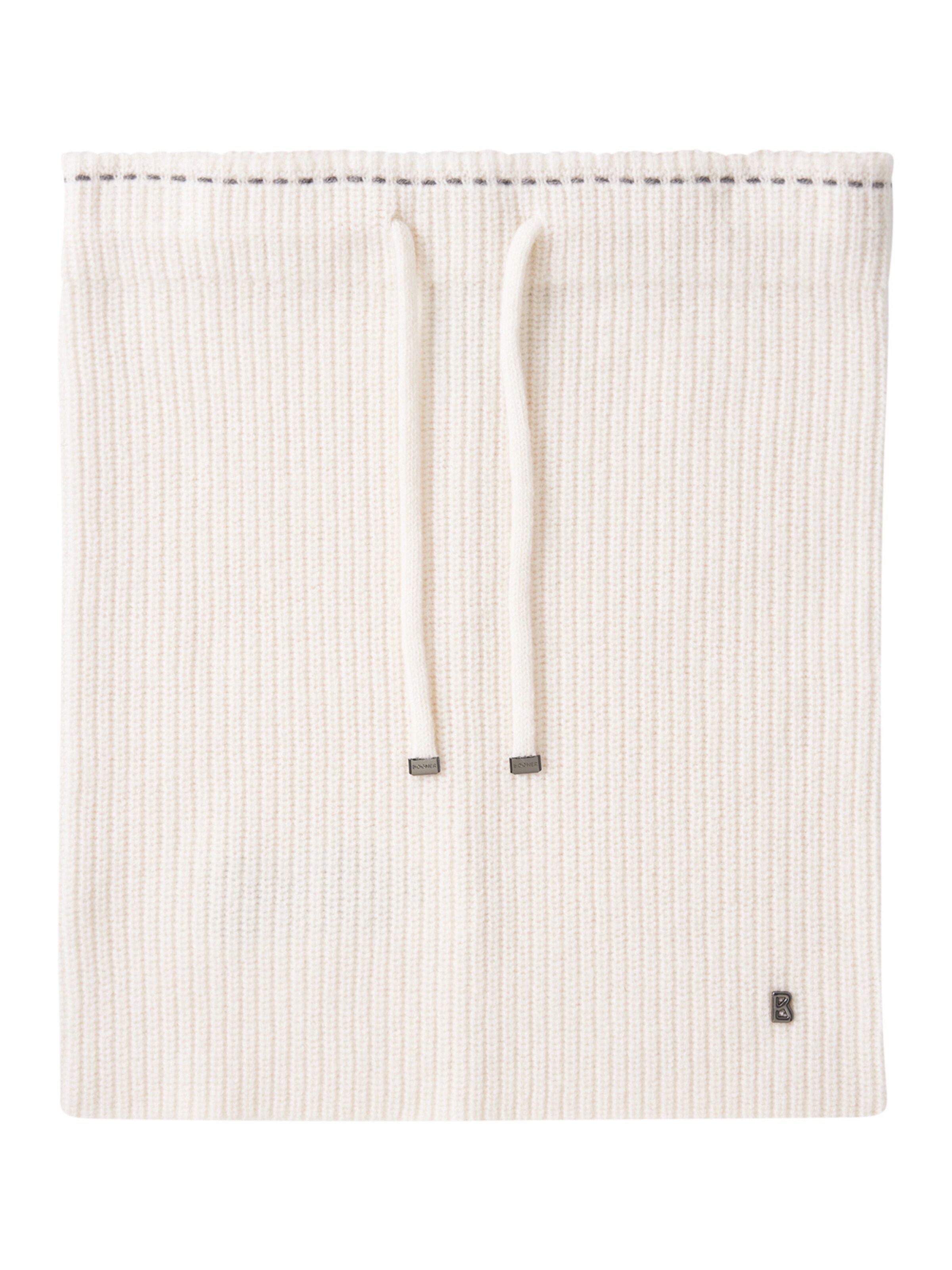 BOGNER Schal 'Merve' in Weiß: Vorderseite