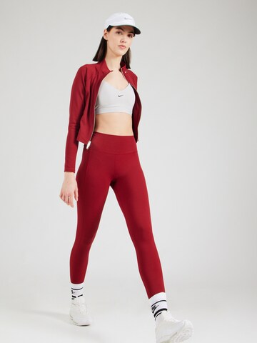 NIKE Скинни Спортивные штаны 'ONE' в Красный