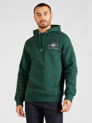 zaļš GANT Sportisks džemperis: no priekšpuses